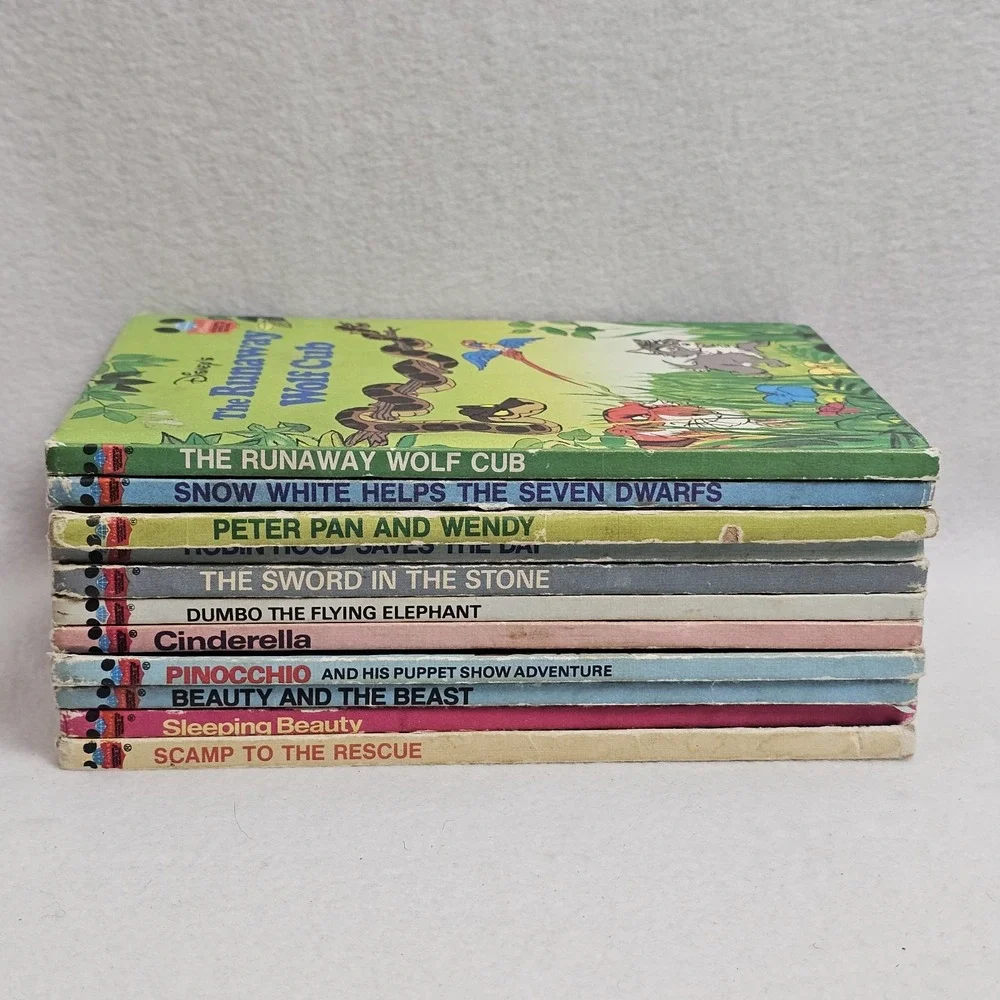 Disney's Wonderful World of Reading Lot of 11 Books vintage 1980s
